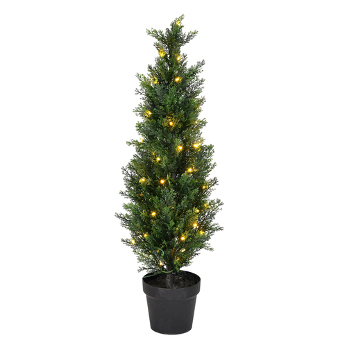 Vickerman TP170636LED 3 ft. Cedar Tree UV 50 Warm White LED Light