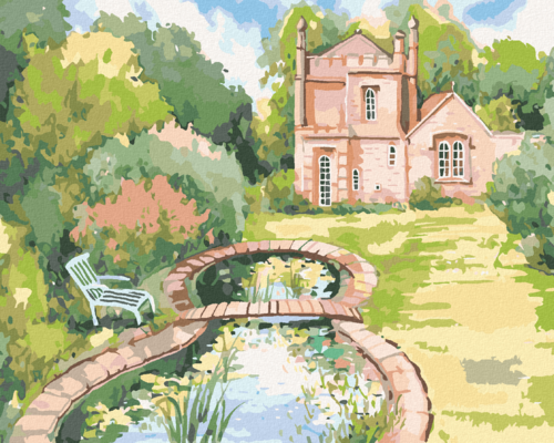 Paint by Numbers - SMALL GARDEN CASTLE MOLLY LODGE