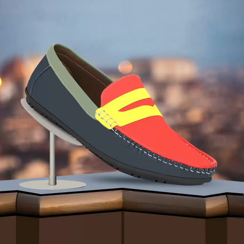 Multicolour Loafers For Men  Size 9 color MULTICOLOR