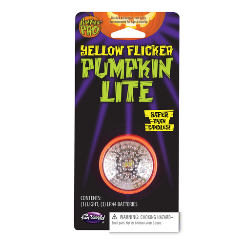 Pumpkin Pro 9471087 7.68 x 3.75 x 1 in. Pumpkin Flicker Light Pumpkin 