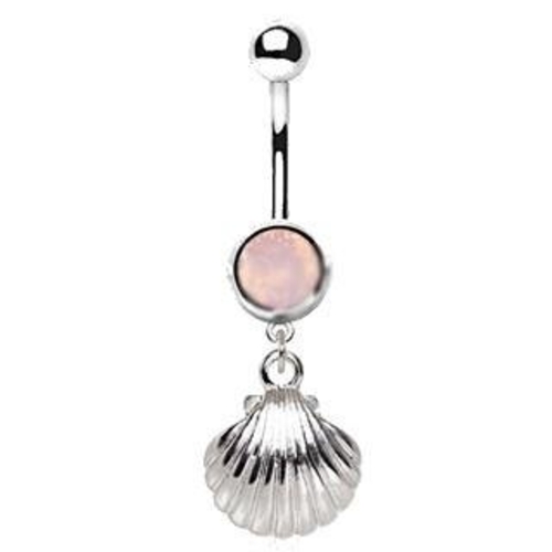 Seashell Dangle Navel Ring