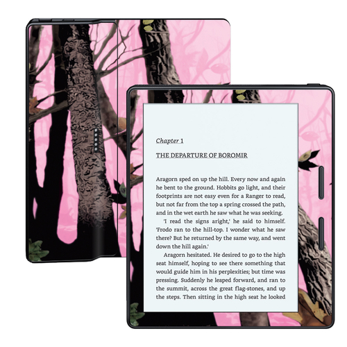 MightySkins AMKOA-Pink Tree Camo Skin for Amazon Kindle Oasis 6 in. 8t