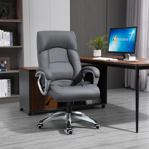 Vinsetto High Back Office Chair Swivel Executive PU Leather Ergonomic