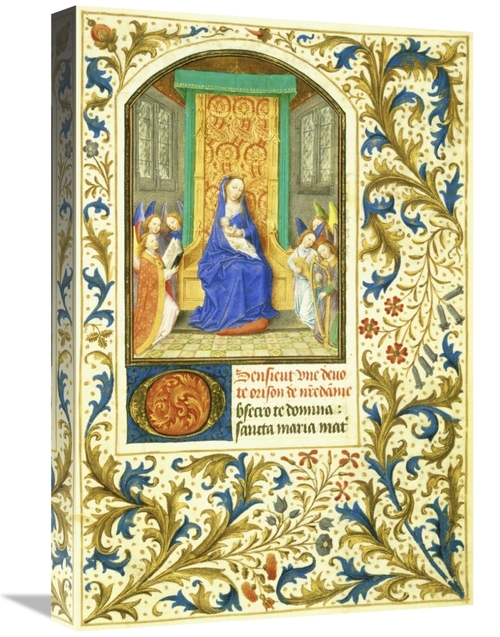 Global Gallery GCS-282424-22-142 22 in. The Virgin Enthroned - Book of