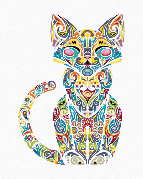 Paint by Numbers - MANDALA CAT