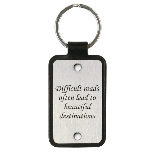 Keychain – Difficult roads often lead to beautiful destinations