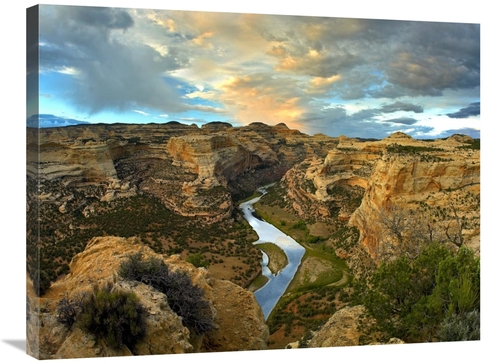 Global Gallery GCS-396287-2432-142 24 x 32 in. Yampa River, Dinosa