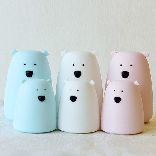 New Cute Bear Silicon bedroom Rechargeable Night