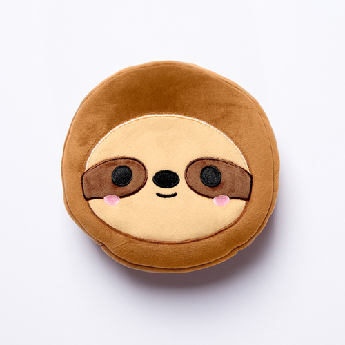 Sloth Relaxeazzz Plush Round Travel Pillow & Eye Mask Set