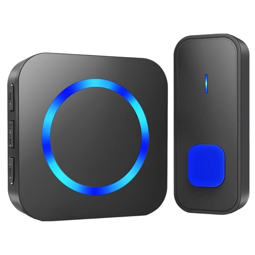 Ding Dong Door Bells Dual Tone aesthetics for Home (240V, Black)