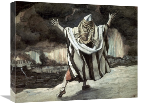 Global Gallery GCS-280194-22-142 22 in. Abraham Sees Sodom in Flames A