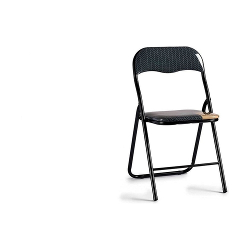 Folding Chair 44 x 79 x 47,5 cm Black Blue