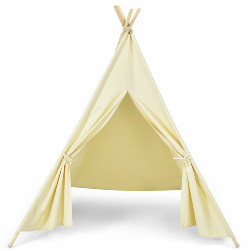 Children Teepee Play Tent Folding Camping Wigwam Canvas Playhouse