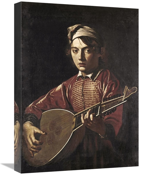 Global Gallery GCS-281826-22-142 22 in. The Lute Player Art Print - Ca