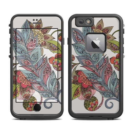 DecalGirl LFI6P-FEATHERFLOWER Lifeproof iPhone 6 Plus Fre Case Skin - 