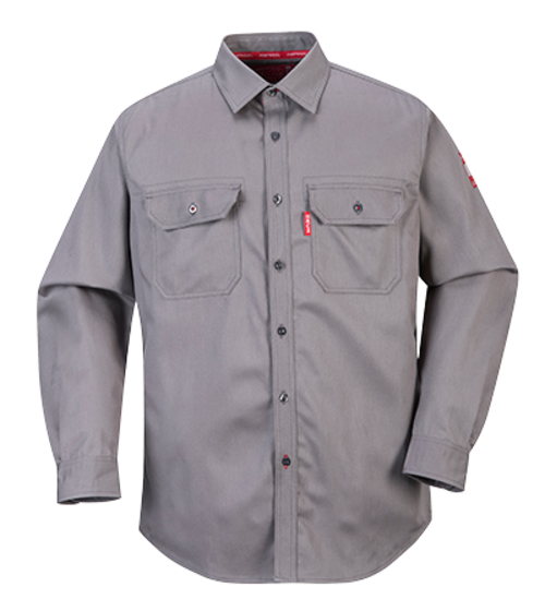 Portwest FR89 2XL Bizflame 88 by 12 Shirt, Grey - Regular