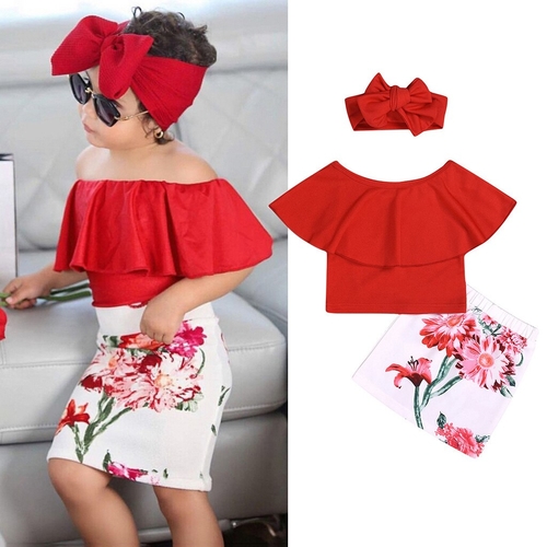 2019 New Toddler Kids Baby Girls Summer T shirt