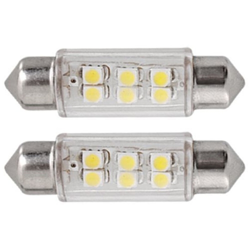 Hot 2PC Superled 39mm SMD 6 LED Car