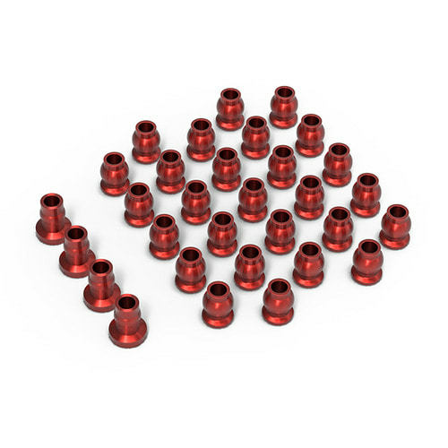 Gmade GMA30145 Aluminum Ball Set for GS02 BOM - Red