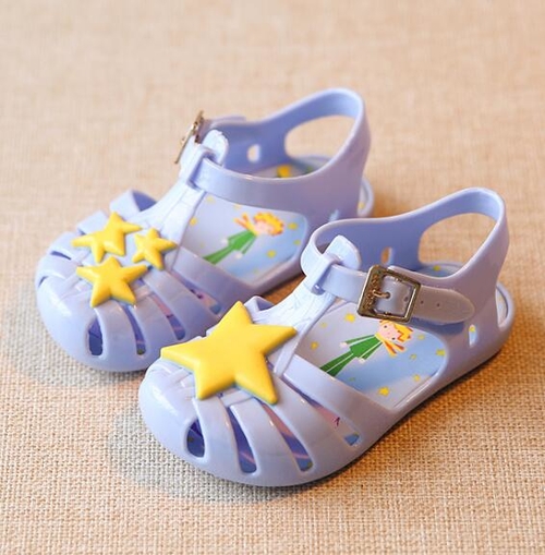 Mini SED yellow star Baby Jelly Shoes Toddler Kids