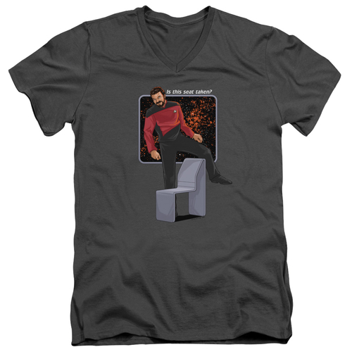 Trevco CBS1886-AV-1 Star Trek & Is This Seat Taken Short Sleeve Cotton