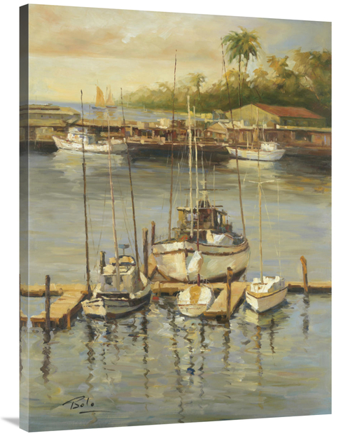 Global Gallery GCS-131242-3040-142 30 x 40 in. Bahama Harbor Art Print