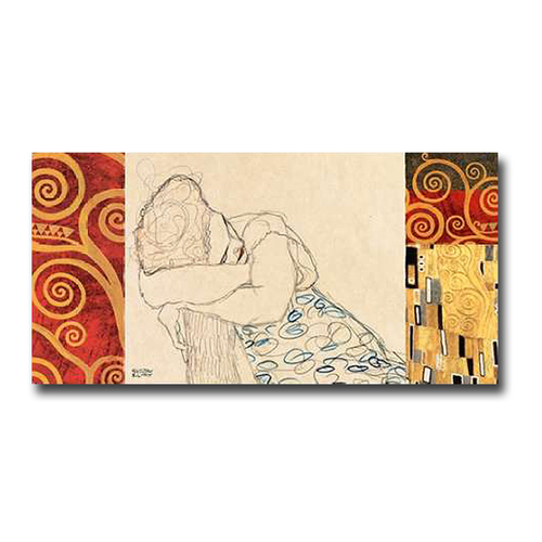Artistic Home Gallery 1224W712SAG Woman Resting by Gustav Klimt Premiu