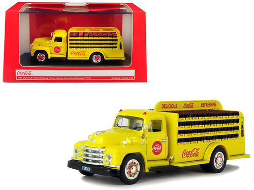 1955 Diamond T Bottle Delivery Truck \Coca-Cola\" Yellow 1/50 Diecast