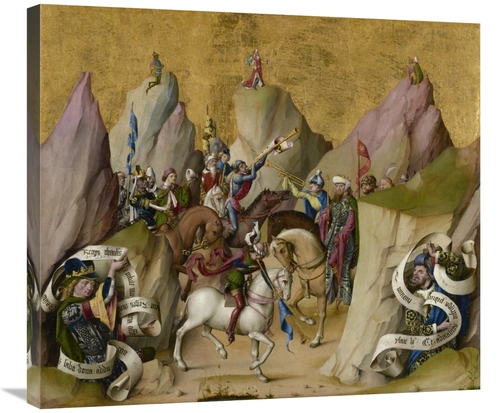 Global Gallery GCS-456122-30-142 30 in. The Meeting of the Three Kings