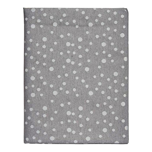 Tablecloth Grey Jacquard White (140 x 180 cm)