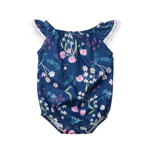 2019 Cute Newborn Infant Baby Girl Floral Bodysuit