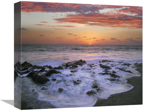 Global Gallery GCS-396581-16-142 16 in. Coast at Sunset, Blowing R
