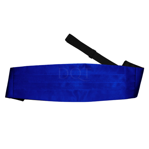 Plain Satin Cummerbund - Royal Blue