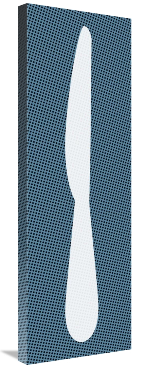 Global Gallery GCS-467127-1236-142 12 x 36 in. Mealtime - White on Blu