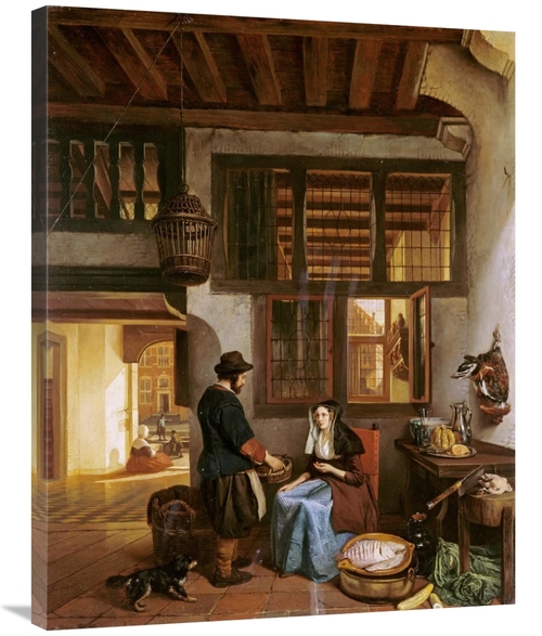 Global Gallery GCS-268140-36-142 36 in. A Dutch Interior Art Print - H