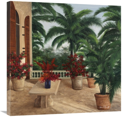 Global Gallery GCS-398703-3030-142 30 x 30 in. Tuscany Patio Art Print