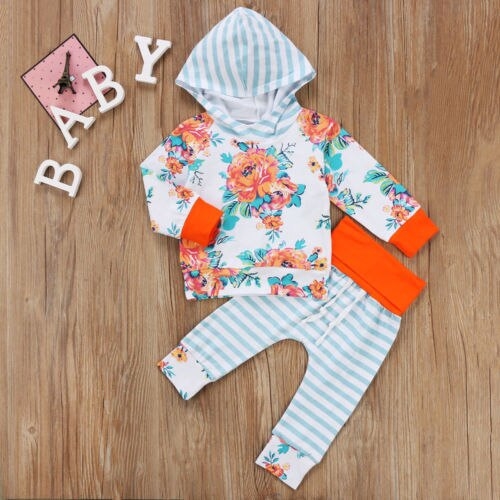 Fashion Newborn Baby Girls Long Sleeve Floral