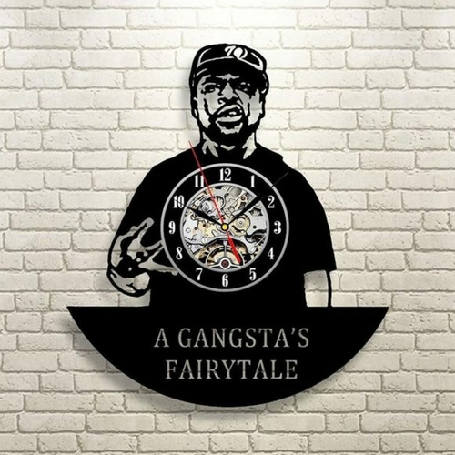 RAP KING ORNAMENT HANDMADE VINYL RECORD WALL CLOCK