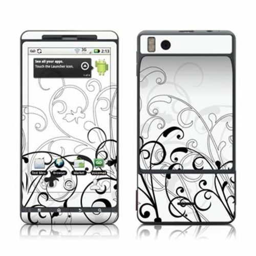 DecalGirl MDRX-WB-FLEUR Motorola Droid X Skin - W&B Fleur