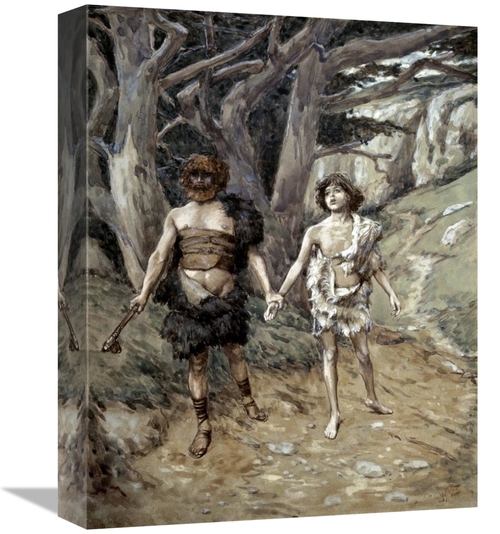 Global Gallery GCS-280240-16-142 16 in. Cain Leadeth Abel to Death Art