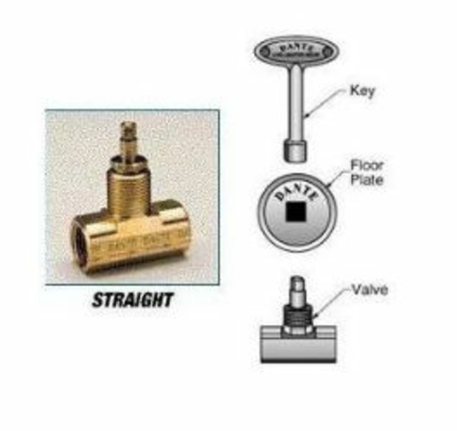 Canterbury VSDC Straight Chrome Fireplace Gas Valve for LP or Natural 