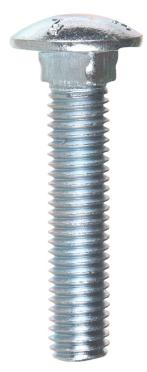 Hillman 240300 0.5 x 2.5 in. Zinc Plated Carriage Screw Bolt