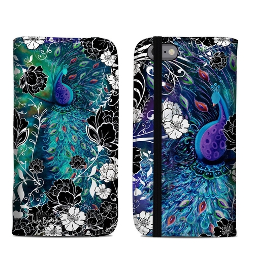 DecalGirl AIP6FOC-PCGARDEN Apple iPhone 6 Folio Case - Peacock Garden