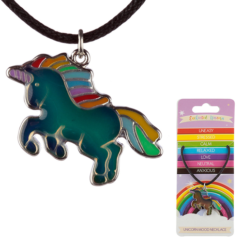 Cute Kids Unicorn Mood Necklace