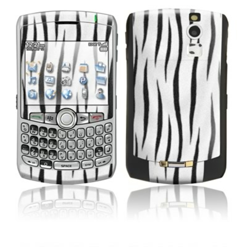 DecalGirl BBC-TIGER-WHT BlackBerry Curve Skin - White Tiger Stripes