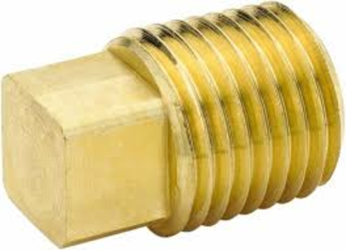 IW 1018 0.5 in. Mpt Brass Square Head Plug