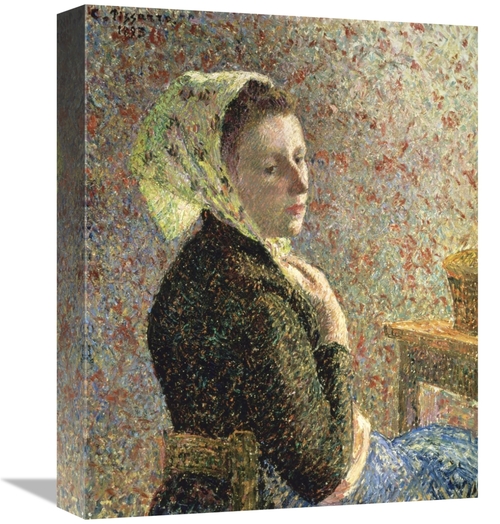 Global Gallery GCS-279444-16-142 16 in. Woman with Green Scarf Art Pri