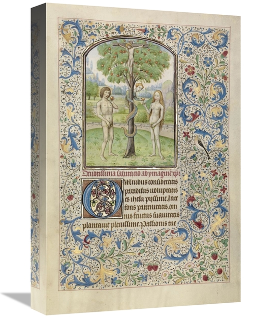 Global Gallery GCS-454748-1218-142 12 x 18 in. Adam & Eve Eating the F