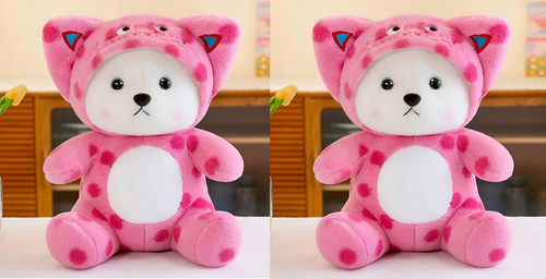Cute Stuffed Animals Plush Toys Pink Pack of 2