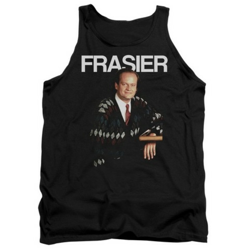 Trevco Cheers-Frasier - Adult Tank Top - Black- Extra Large